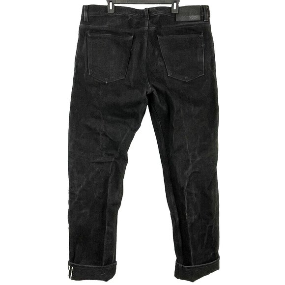 Brave Star Double Black 21.5 oz Heavyweight Selvage Denim Jeans 42 x 36 True Fit - Picture 4 of 15
